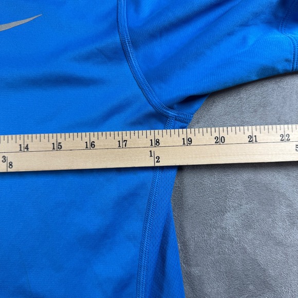 Nike Tiger Woods Collection Golf Polo Blue Dri-Fit Snap Button Mens Small 619760 - Picture 6 of 13